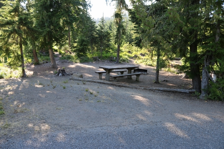 Camping in Washingtons Kachess Campground.